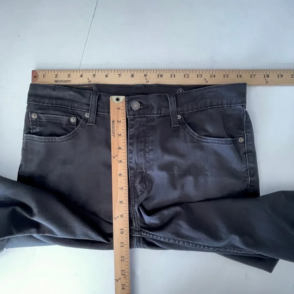 Levi's 511 All Seasons Tech Slim Fit Denim Jeans Men's Sz 33 Black Stretch